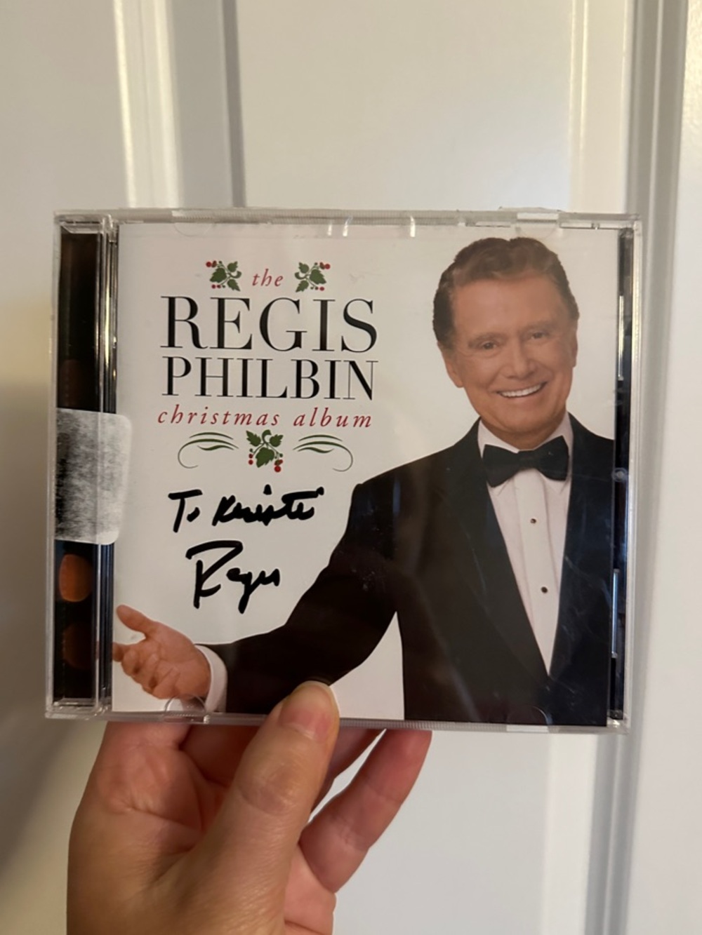 Refis Philbin Christmas Album CD SIGNED Autographed Personal Note Rare Collect